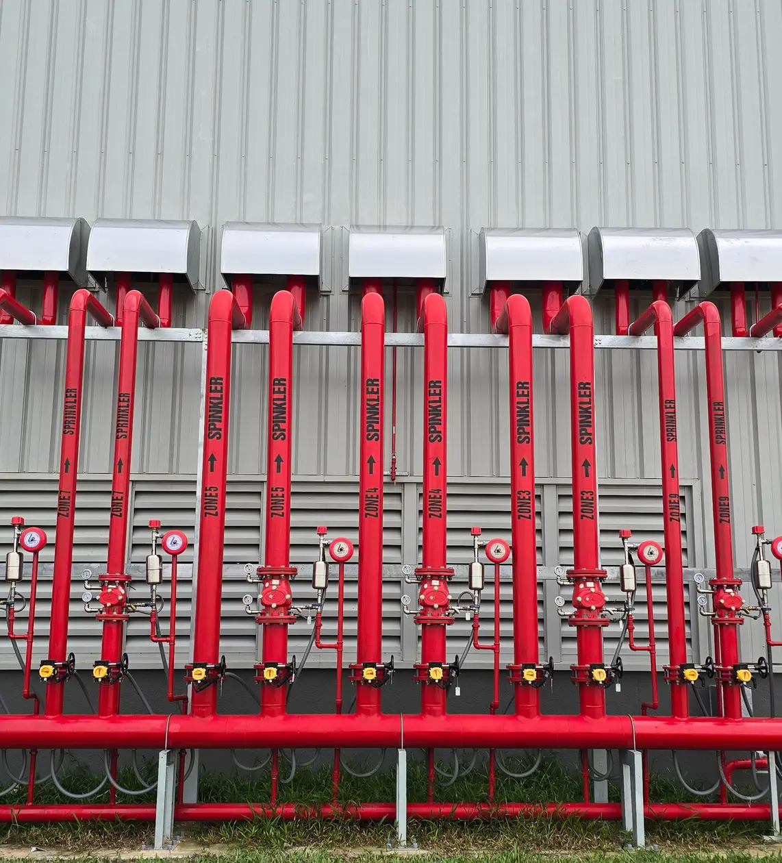 Clean agent fire suppression system designed to protect critical equipment and facilities